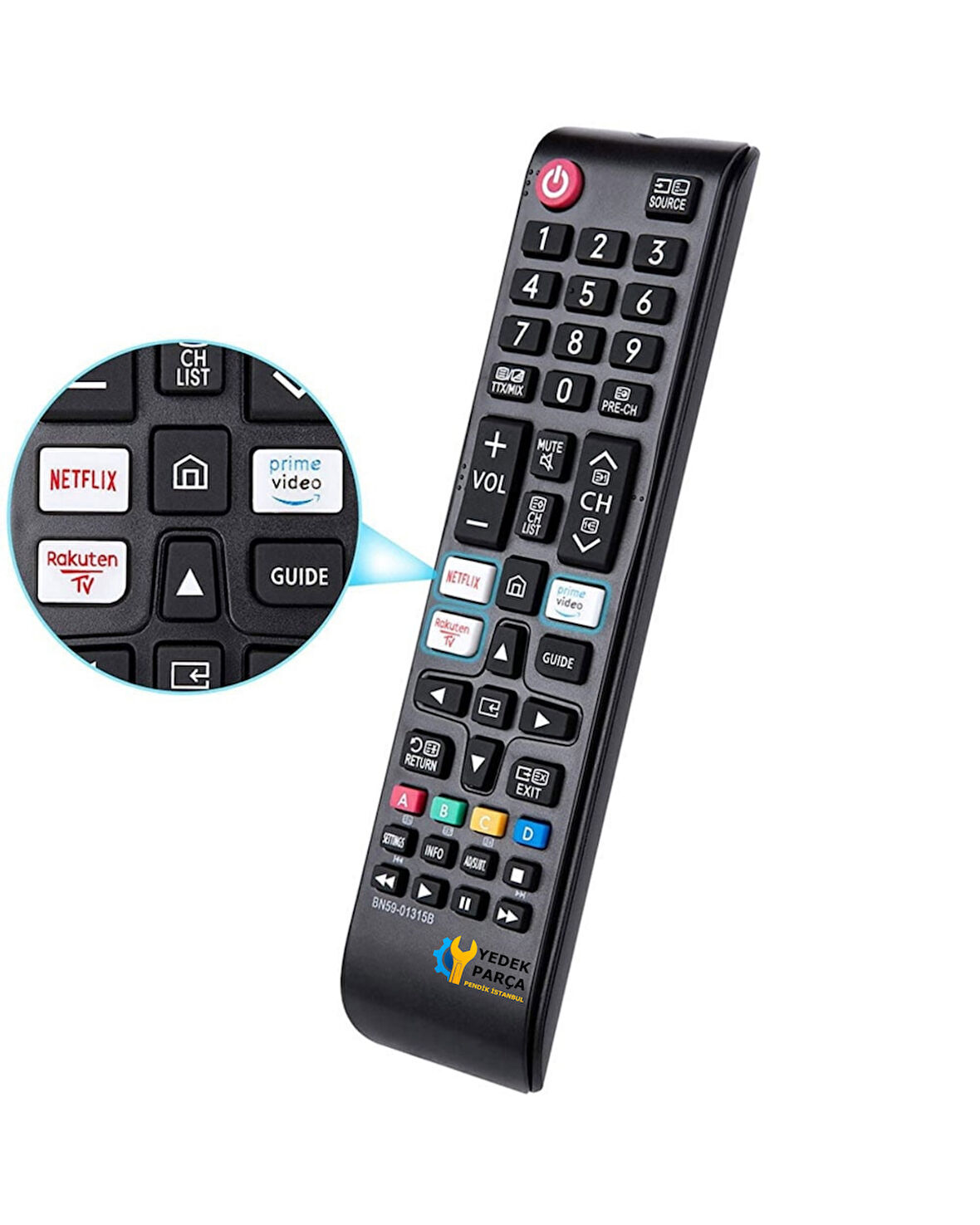 Samsung Uyumlu BN59-01315D Netflix Prime Video Smart Led TV Kumandası