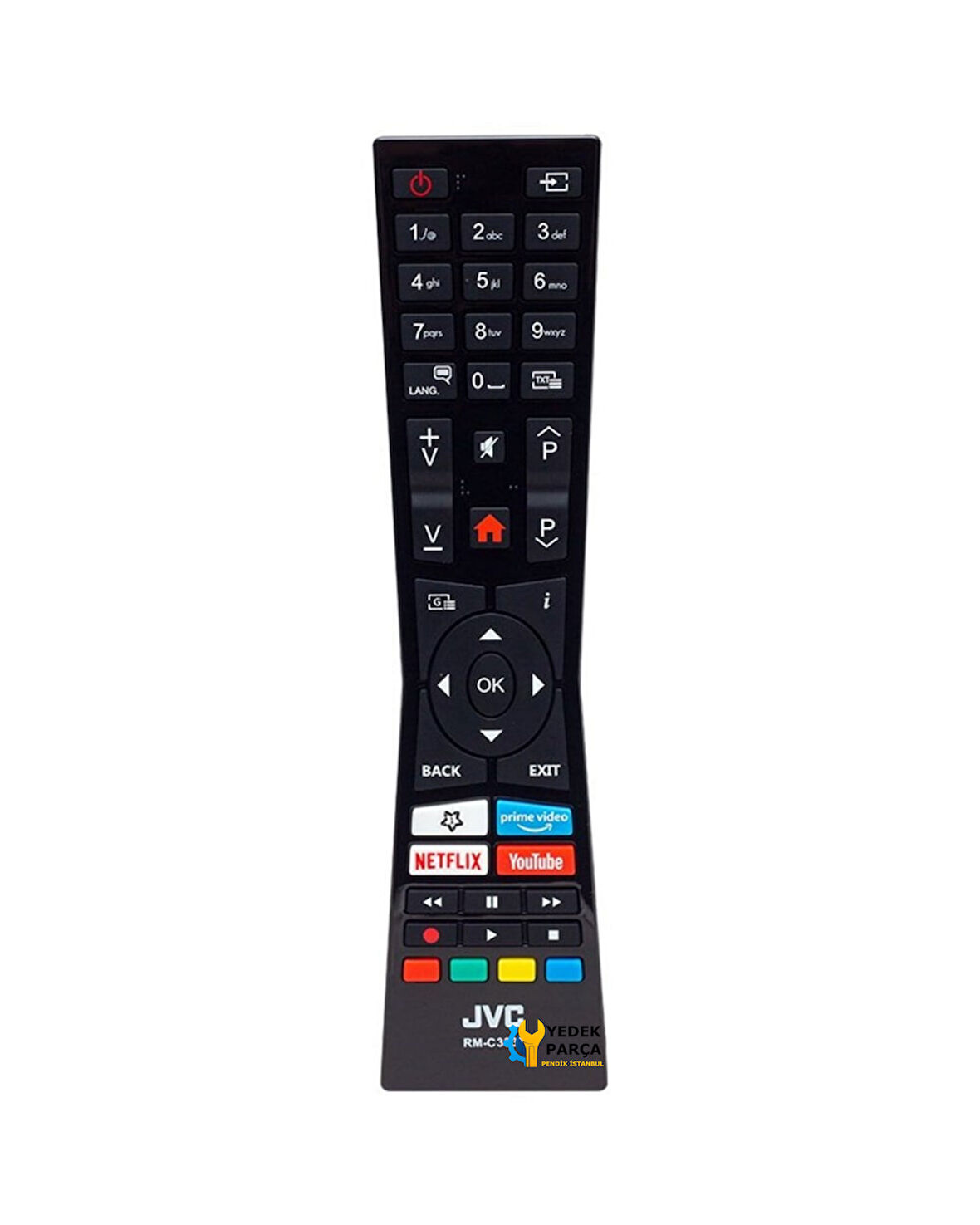 Vestel Uyumlu RC A2 43100P Netflix-Youtube-Prime Video Tuşlu Lcd-Led Tv Kumanda