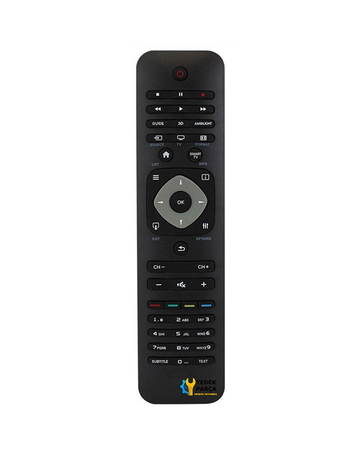 Philips Uyumlu 55PFL6007K/12 Smart LED TV Kumanda
