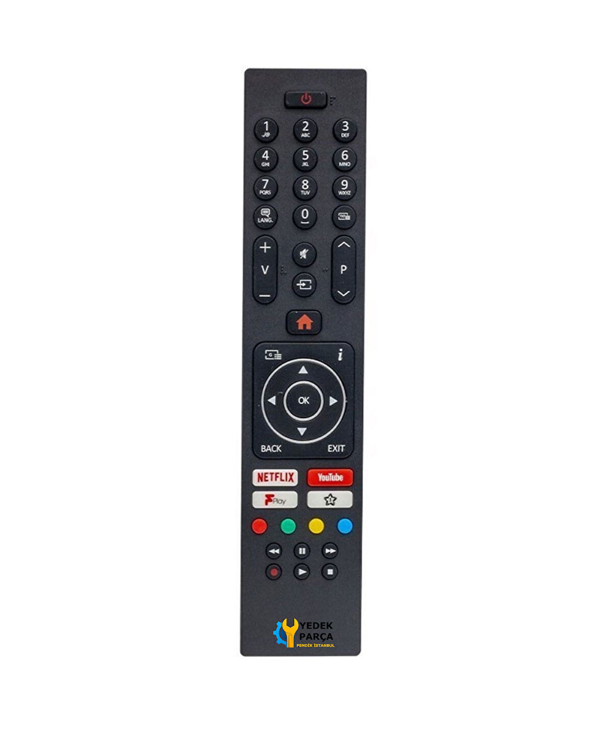 Vestel Netflix-Youtube-Play Tuşlu Led Tv Kumanda RC43137-30101403