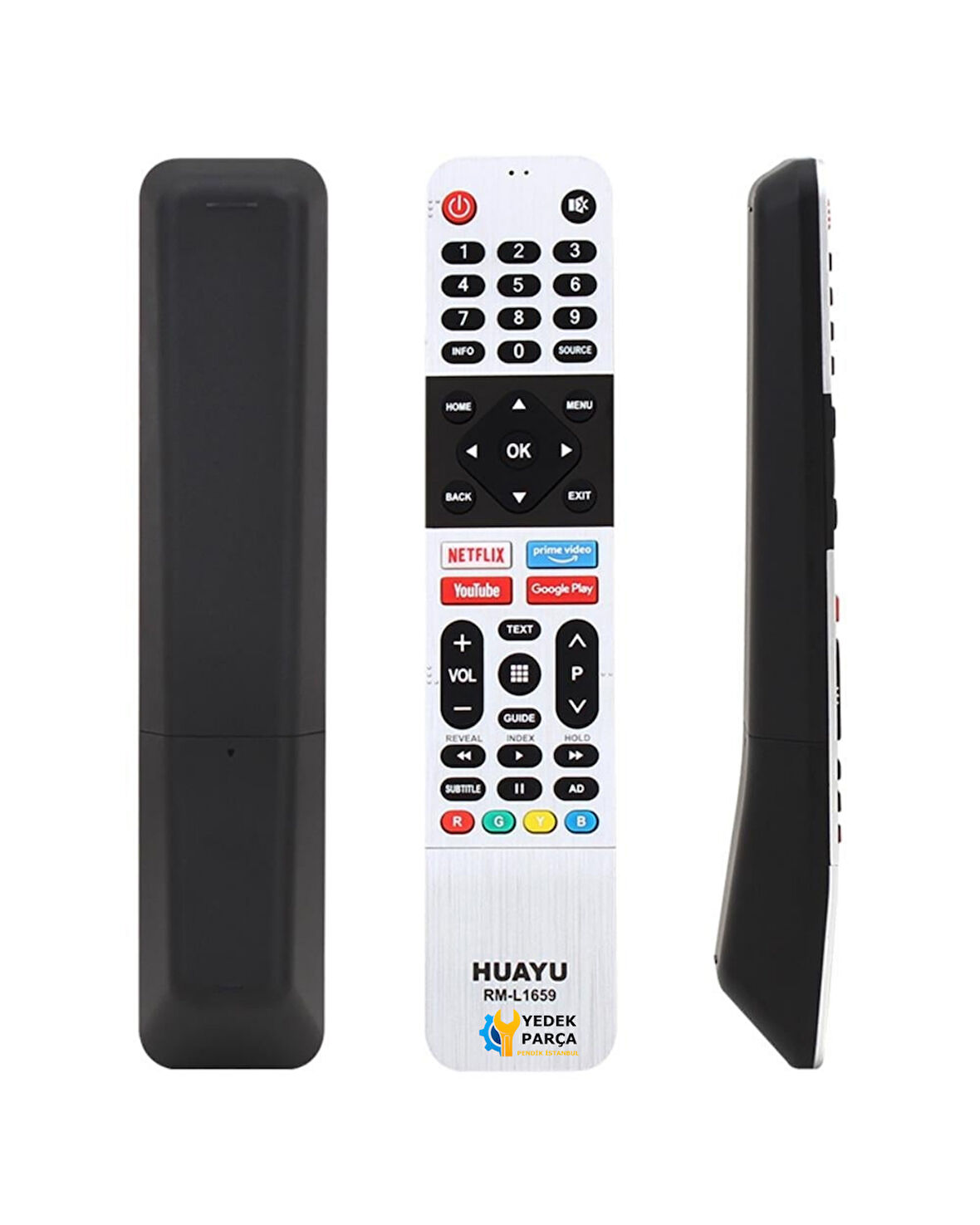 Grundig Uyumlu Led Tv Universal Kumanda RM-L1659 NETFLIX-YOUTUBE-PRIME VIDEO-GOOGLE PLAY TUŞLU