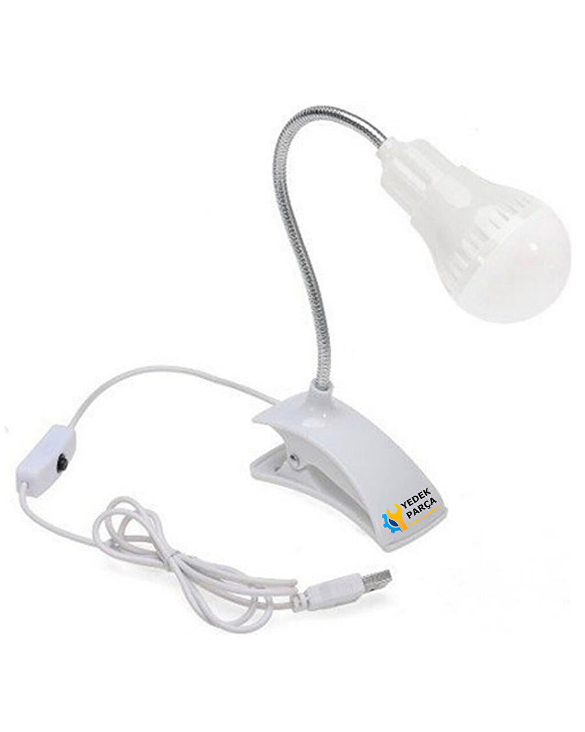 USB LED Lamba Kıskaçlı Beyaz LED Işık Ergonomik Dizayn MY-006