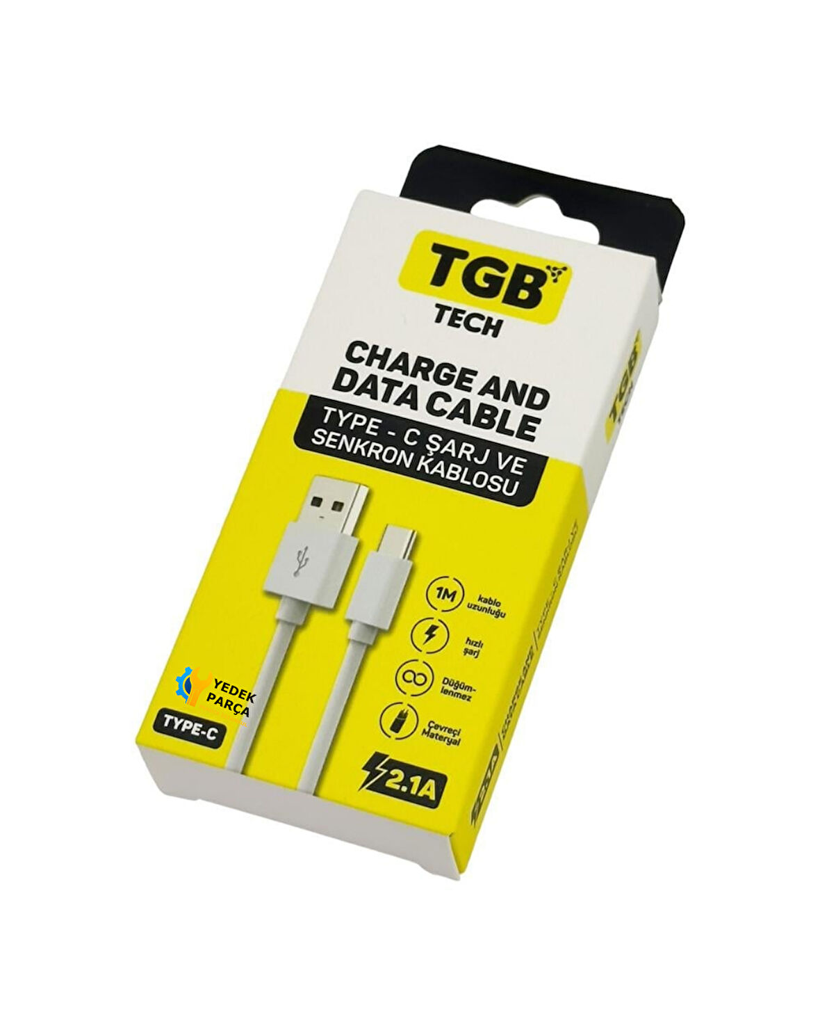 TGB Usb To Type C Şarj Kablosu (TGB-017) Type-C Şarj ve Senkron Kablosu