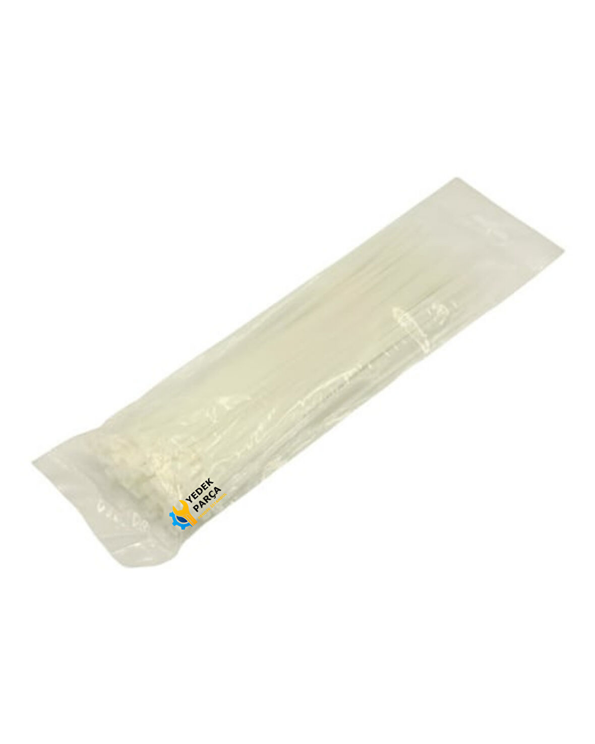 Beyaz Kelepçe Cırt - Naylon Kablo Bağı - 100'lü Paket, Dayanıklı ve Çok Amaçlı 3,6X250mm