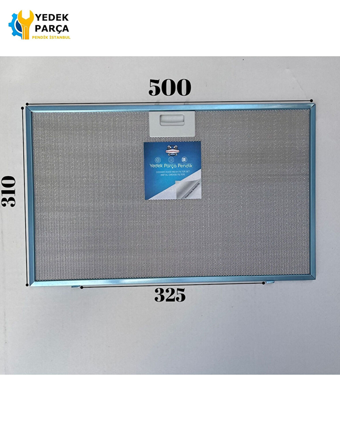 Junker&Ruh: JD66BS50 | 500x310 mm | Aspiratör & Davlumbaz Tel Yağ Filtresi | Model: 00432785 | 50x31 cm