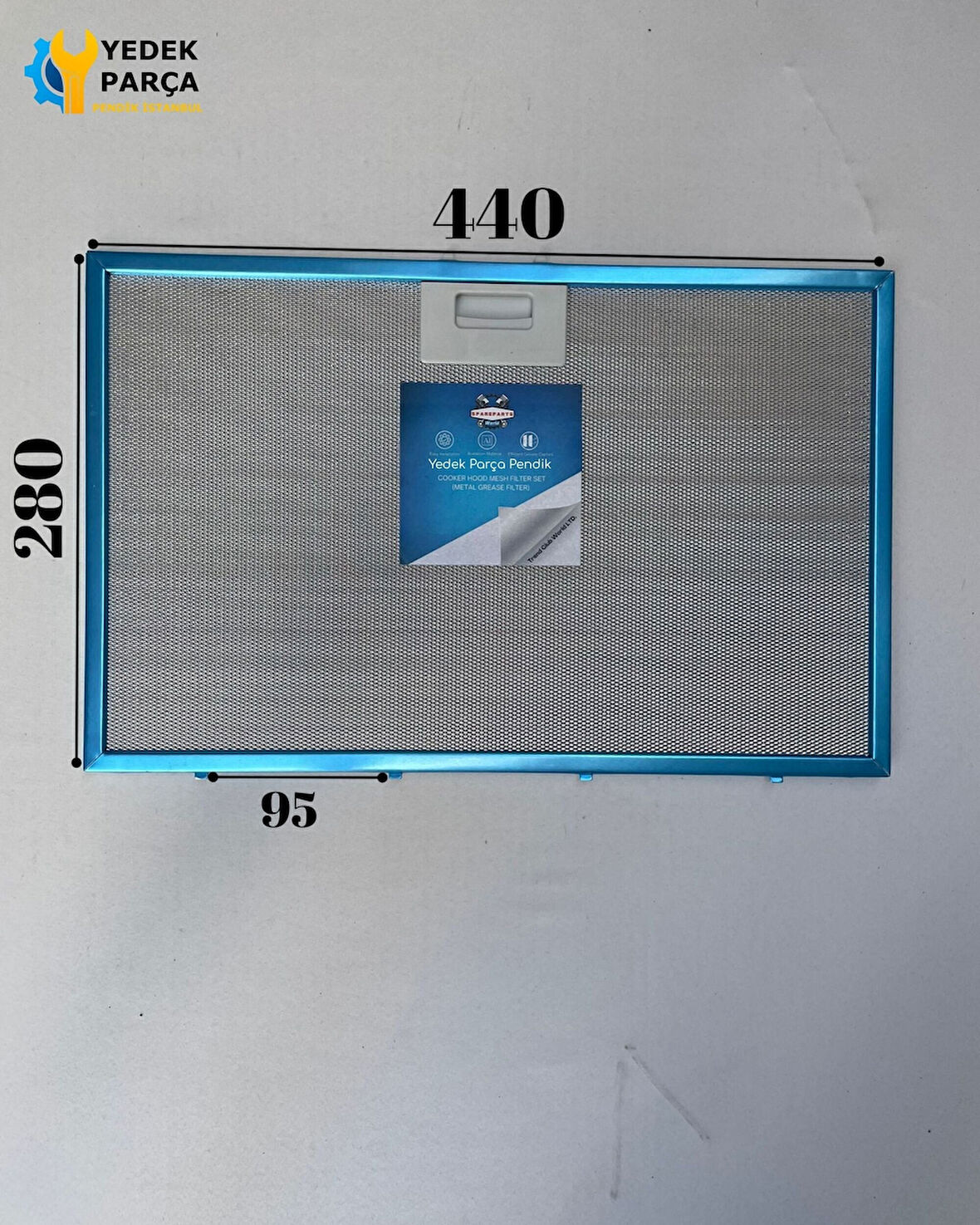 Teka: TDG160 | CRISTAL | 440x280 mm | Aspiratör & Davlumbaz Tel Yağ Filtresi | Model: 81455031 | 44x28 cm