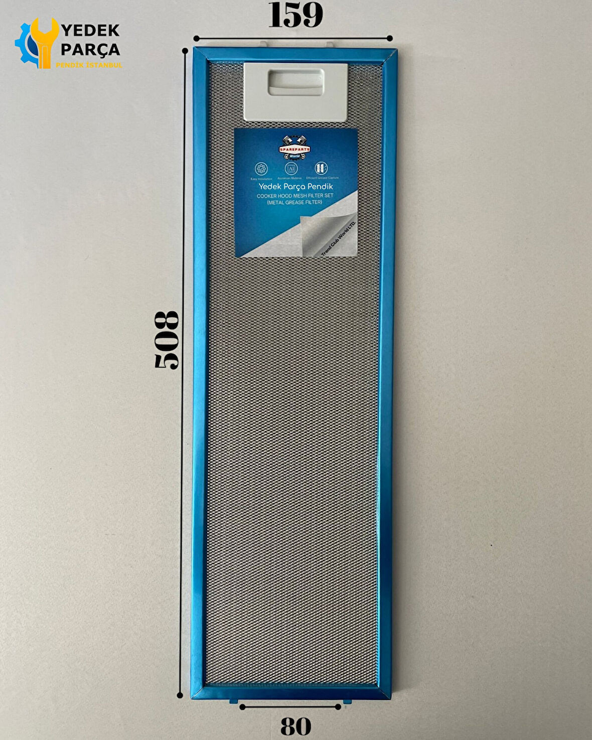 AEG: 94212082000 | 159x508 mm | Aspiratör & Davlumbaz Tel Yağ Filtresi | Model: 4055344149 - 50263849007 | 15,9x50,8 cm