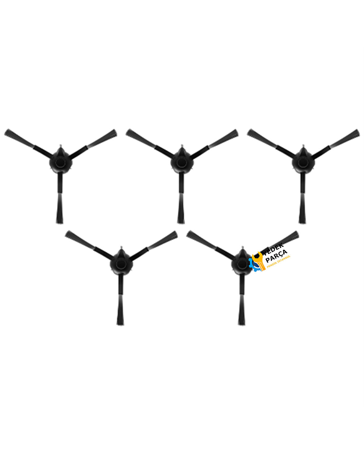 Grundig Uyumlu VCR 6230 Robot Süpürge Yan Fırçası 5 Adet