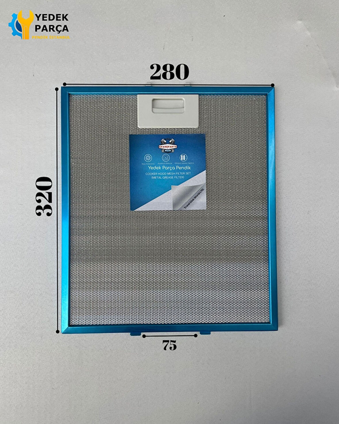 Siemens: LC9X150 | 280x320 mm | Aspiratör & Davlumbaz Tel Yağ Filtresi | Model: 00363095 - 40472618 | 28x32 cm