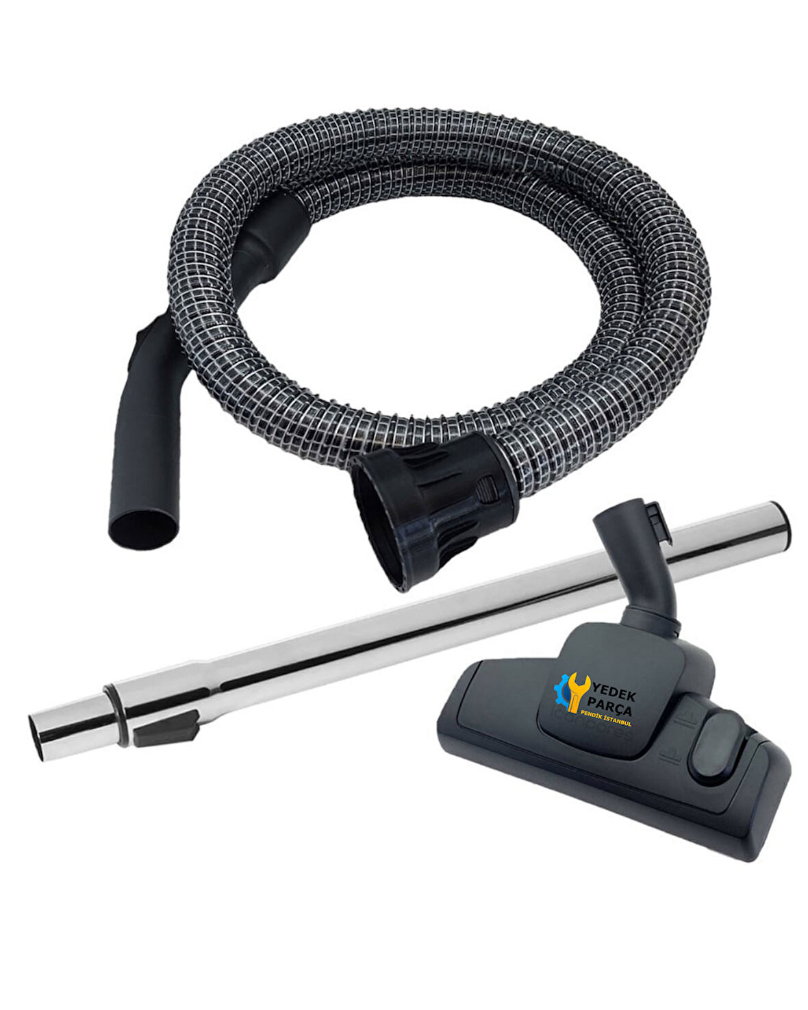 Numatic Uyumlu NVQ380 Süpürge Çelik Telli Emiş Hortumu Başlığı Borusu