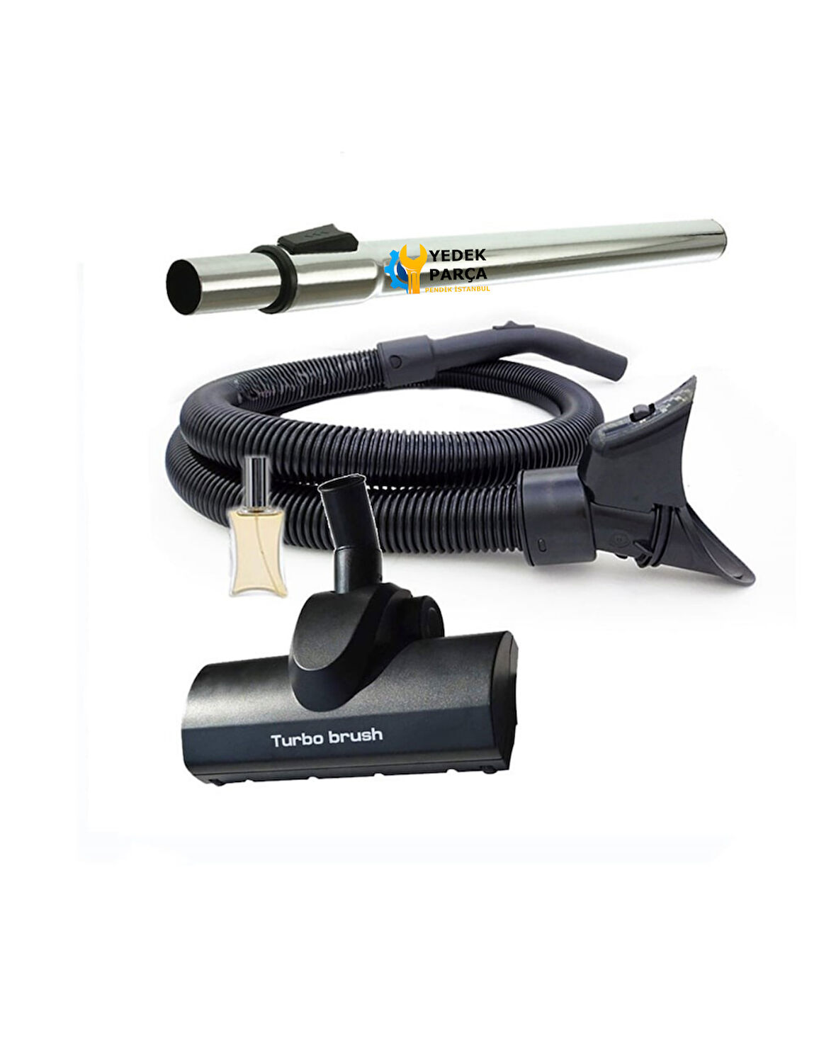 Philips Uyumlu FC 9214 Marathon Süpürge Hortumu Turbo Başlık Teleskopik Borusu Hediyeli