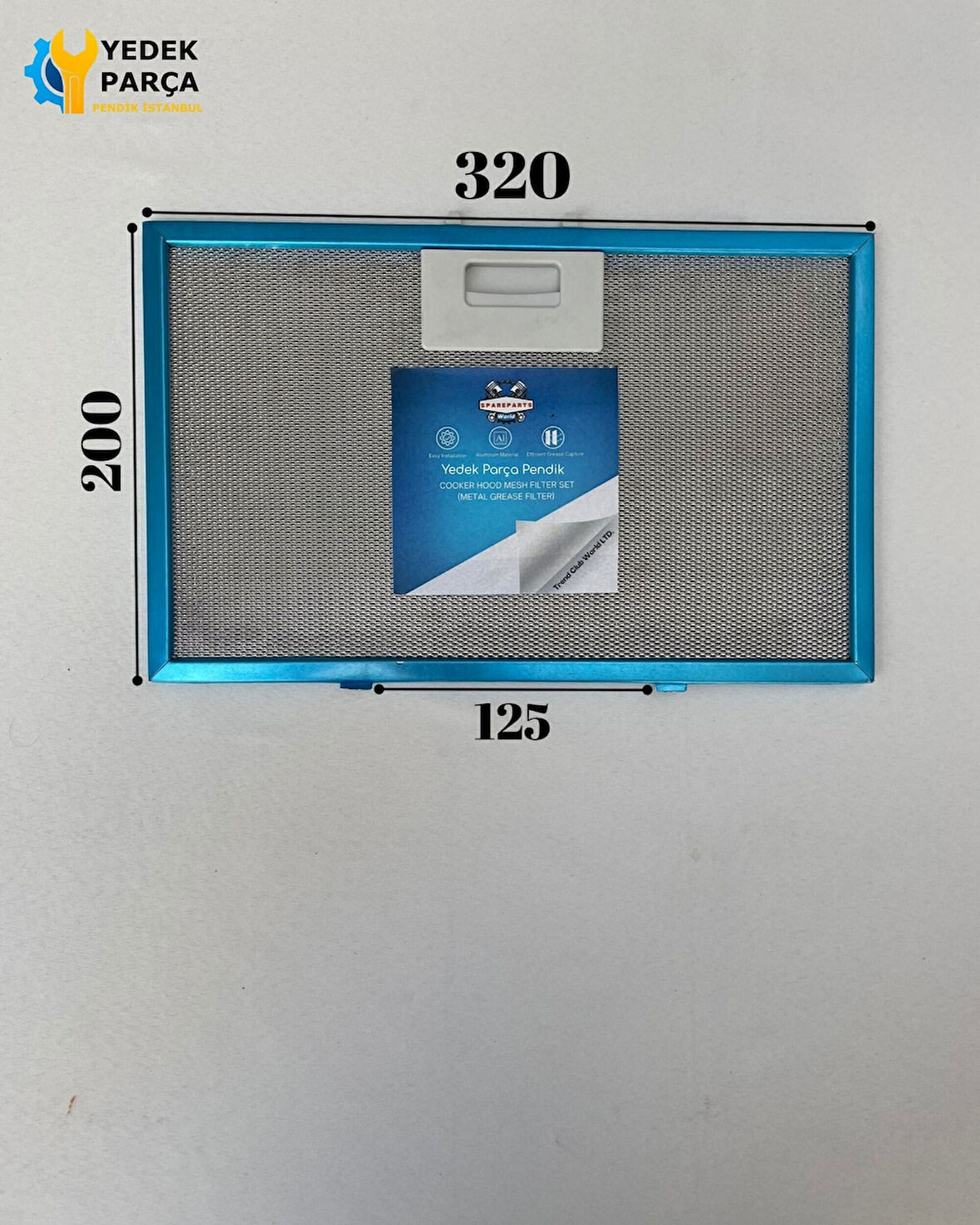 Siemens: LC95KA670T | 320x200 mm | Aspiratör & Davlumbaz Tel Yağ Filtresi | Model: 11010164 | 32x20 cm