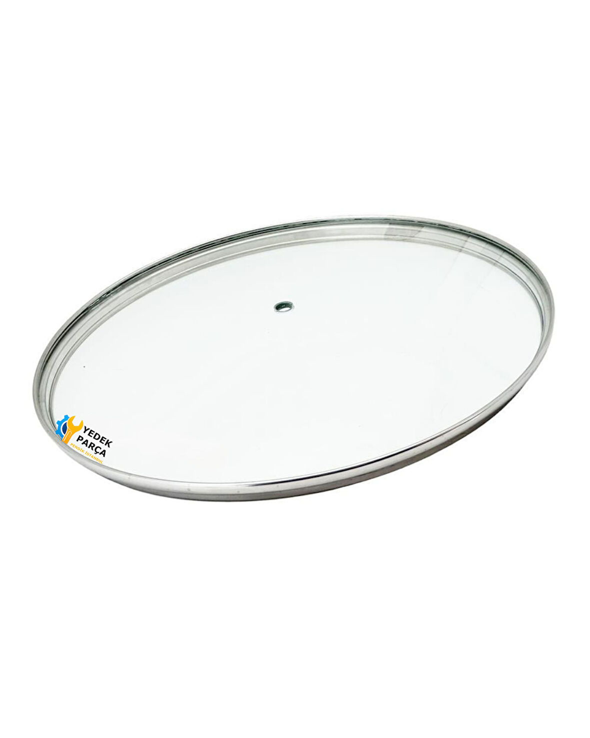 Tencere Sahan Tava Cam Kapağı Kapak 36 cm TUTMA TEPESİZ