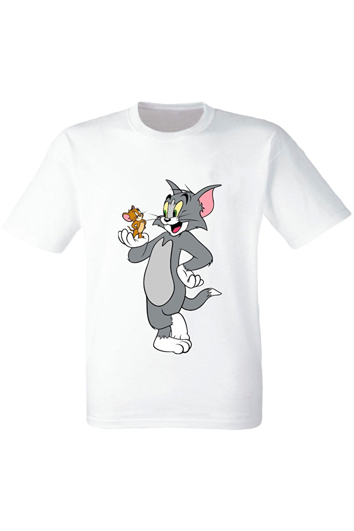 Tom Ve Jerry Kedi Baskılı Çocuk Tişört