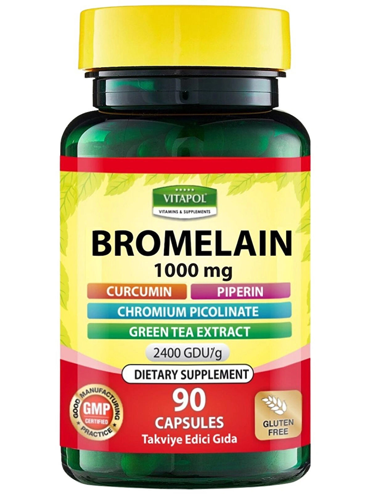 Vitapol Bromelain 1000MG 90 Kapsül