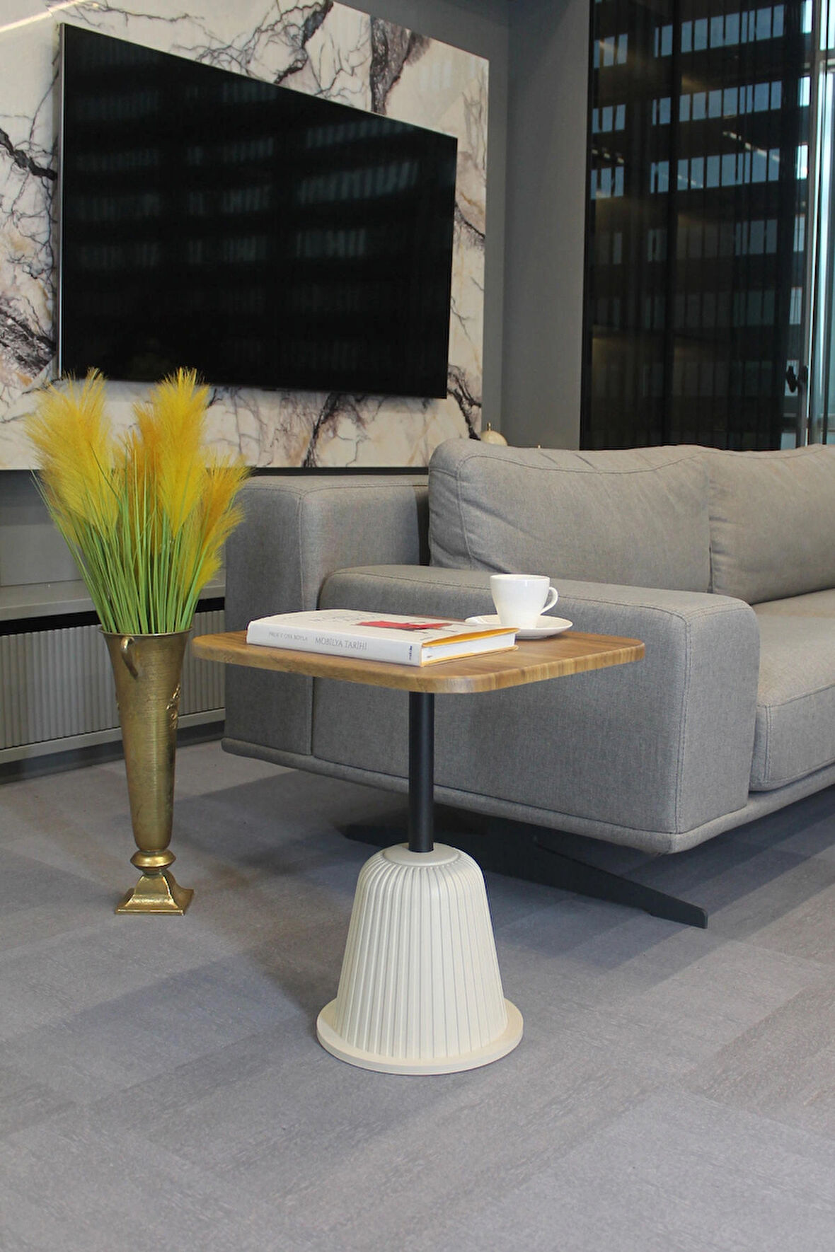 Venedik Yan Sehpa Ceviz Mdf - Yan Sehpa