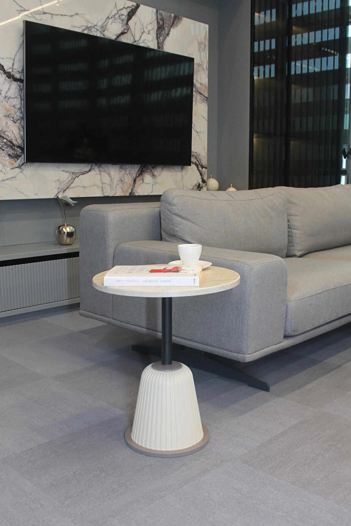 Milano Yan Sehpa Traverten Mdf - Yan Sehpa