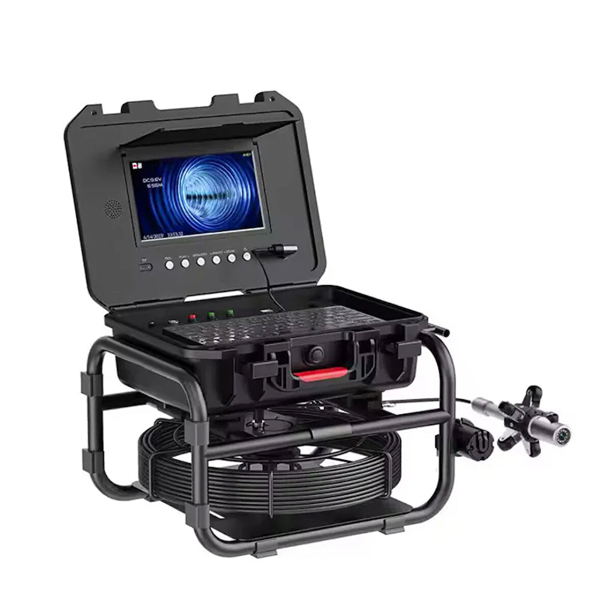 Su Tesisatı, Boru ve Mağara Kontrol Kamerası – 360° Gözlem, 40MT  Kablo