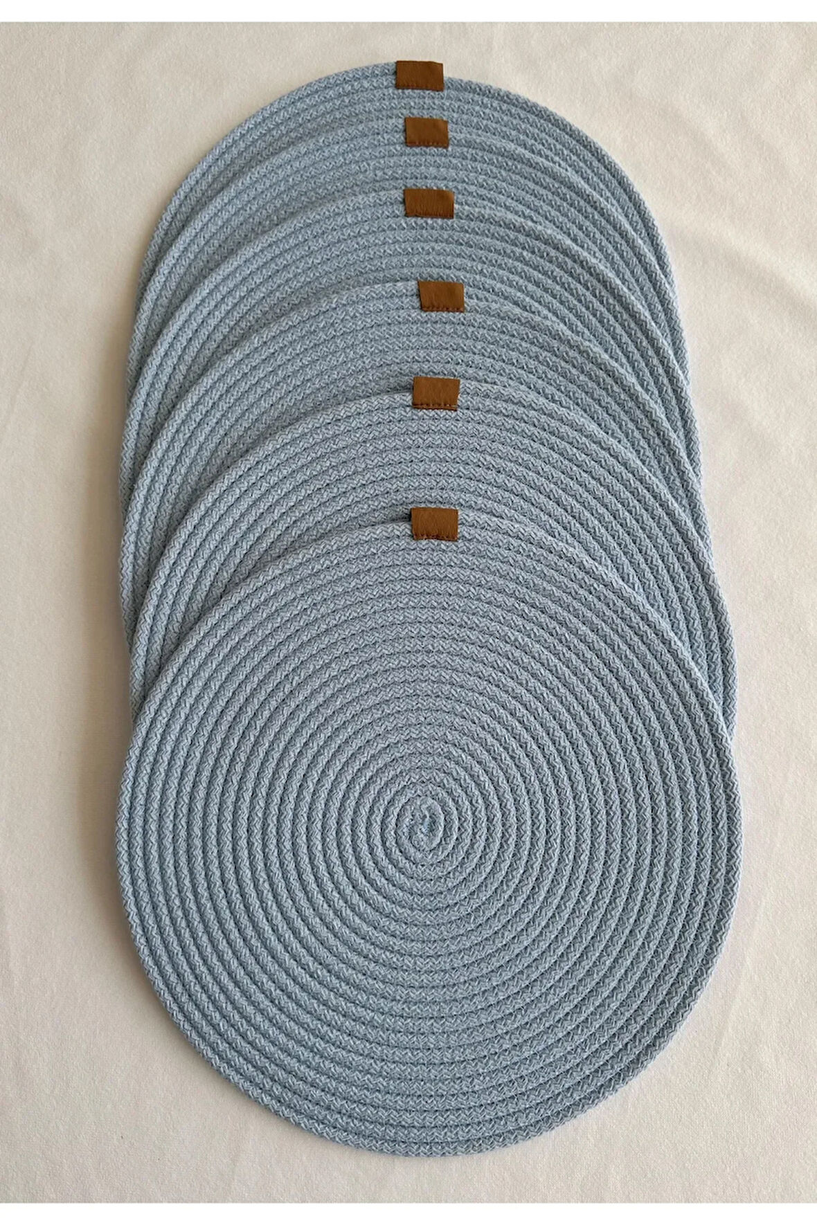 Yuvarlak Amerikan Servis Sofra Altlığı, Masa Dekoru Supla 33cm 6lı
