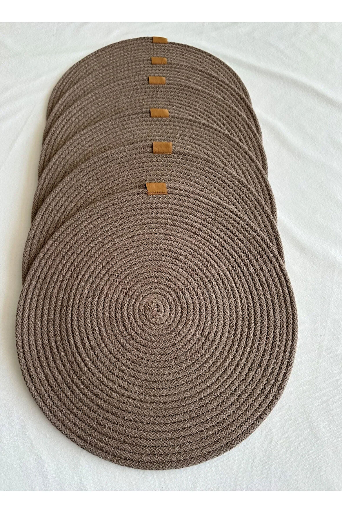 Yuvarlak Amerikan Servis Sofra Altlığı, Masa Dekoru Supla 33cm 6lı