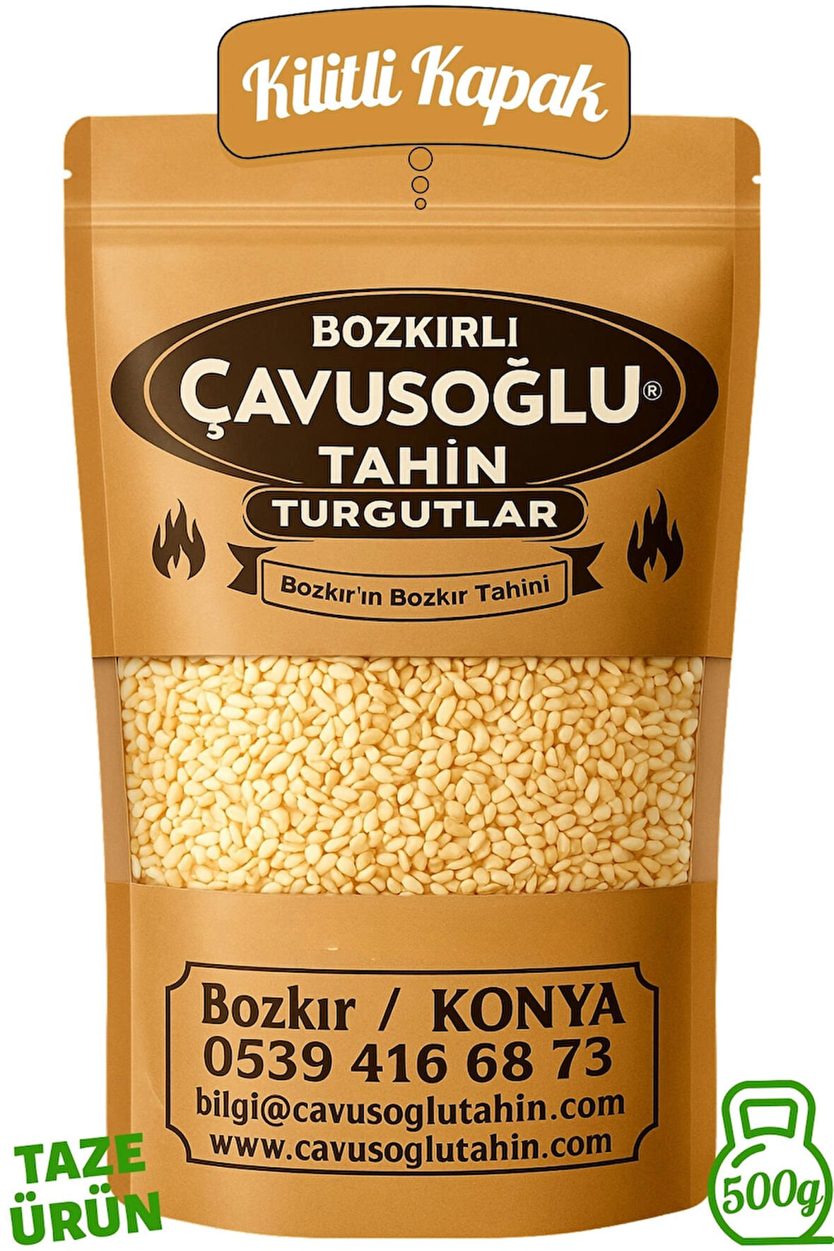 Çavuşoğlu Beyaz Çiğ Kavrulmamış Susam 500g