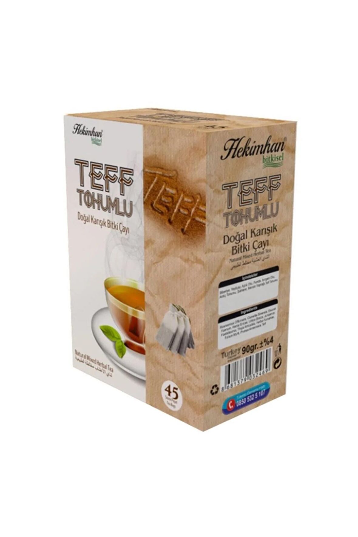 Teff Tohumlu Doğal Karışık Bitki Çayı 90 gr