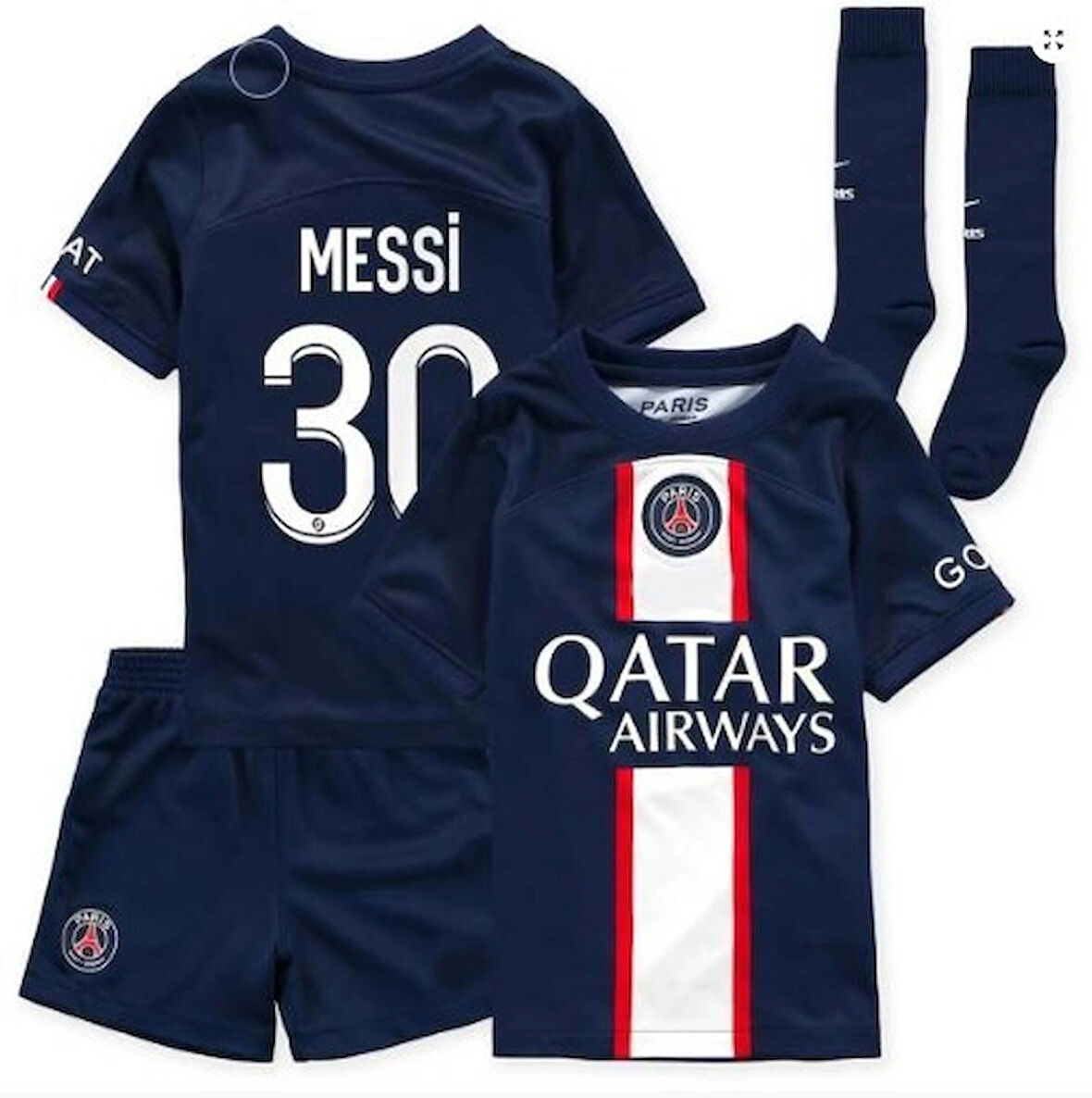 Psg Messi Lacivert 3 Lü Set Çocuk Forması Sezon Forma