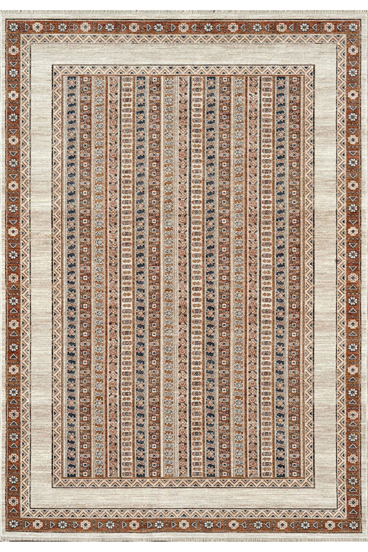 Royal Halı Armonika YT01A Bakır Multi Antialerjik Yumuşak Dokulu Modern Etnik Halı