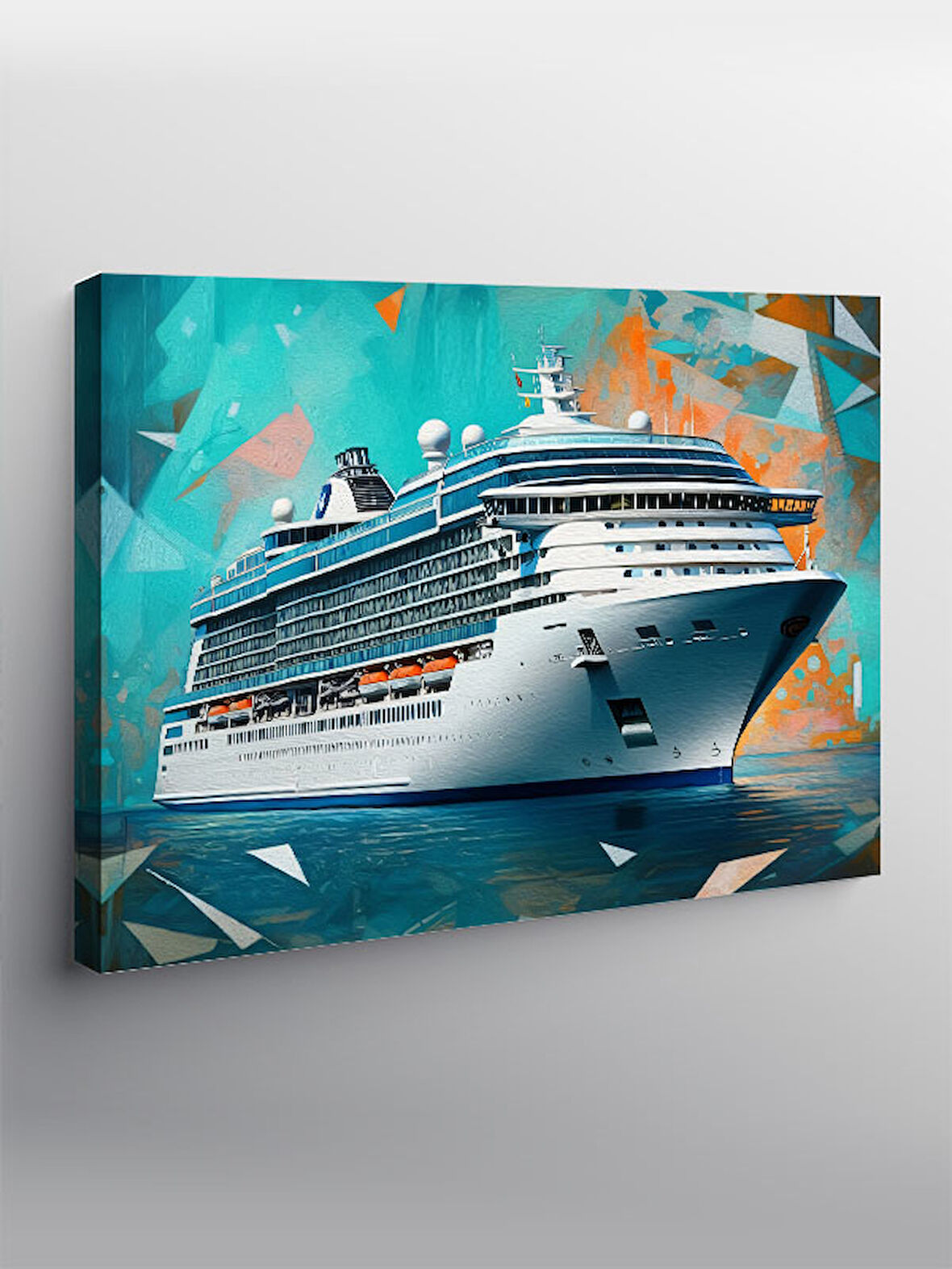 Kanvas Tablo Modern Yolcu Gemisi 100cmx140cm