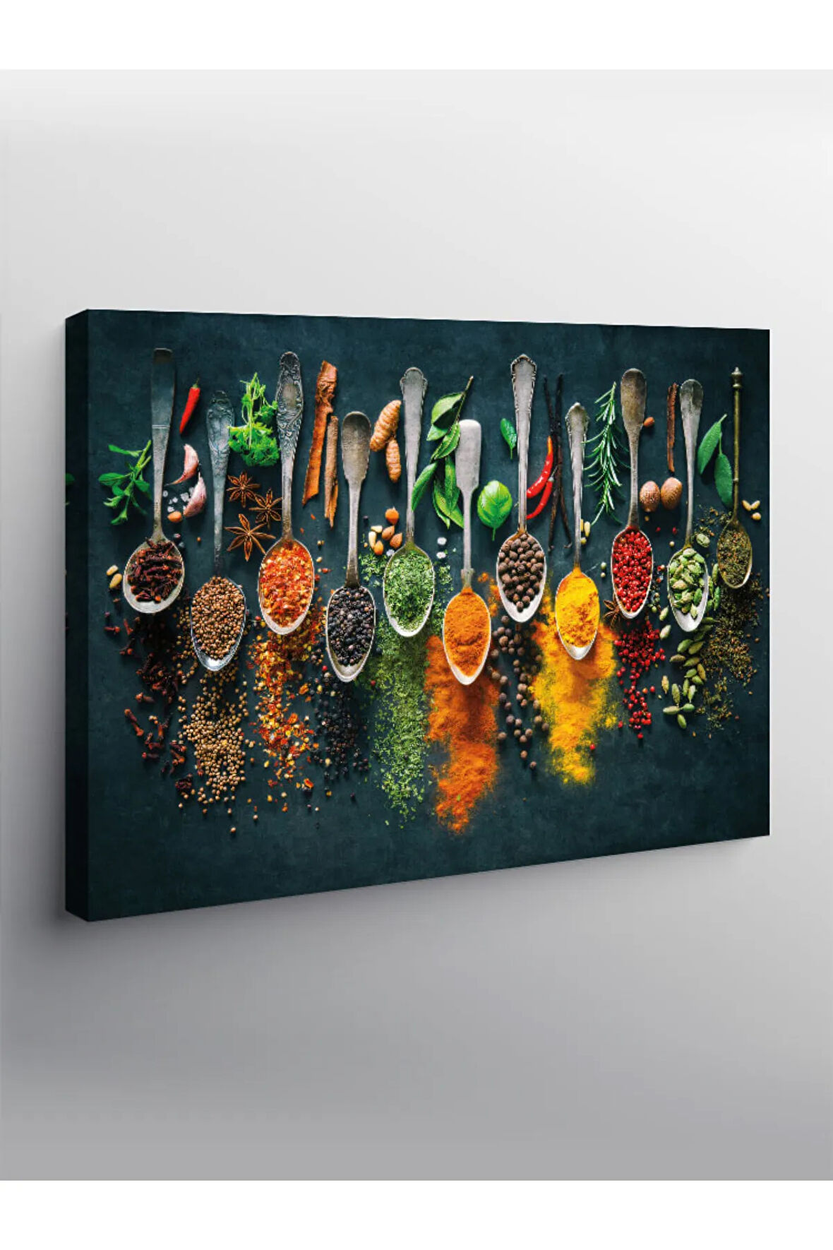 Kanvas Tablo Baharatlar Mutfak Temalı