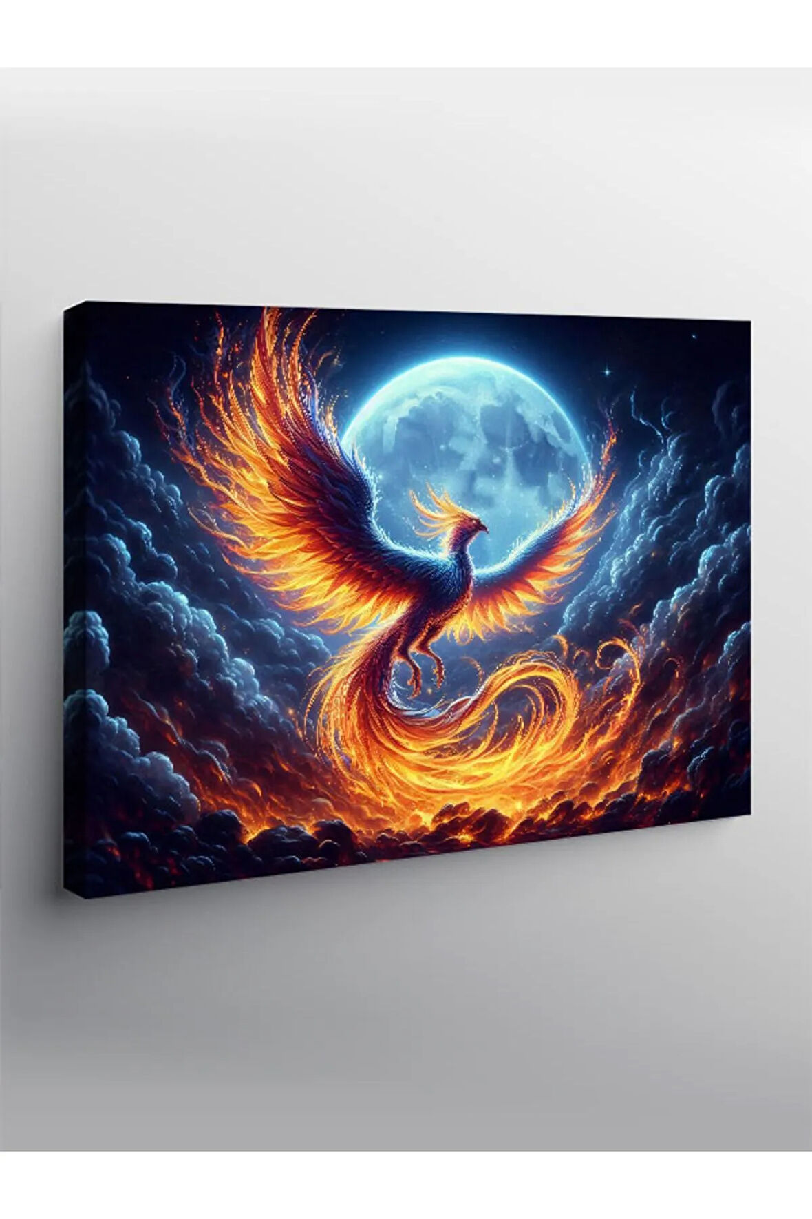 Kanvas Tablo Anka Kuşu Ve Dolunay