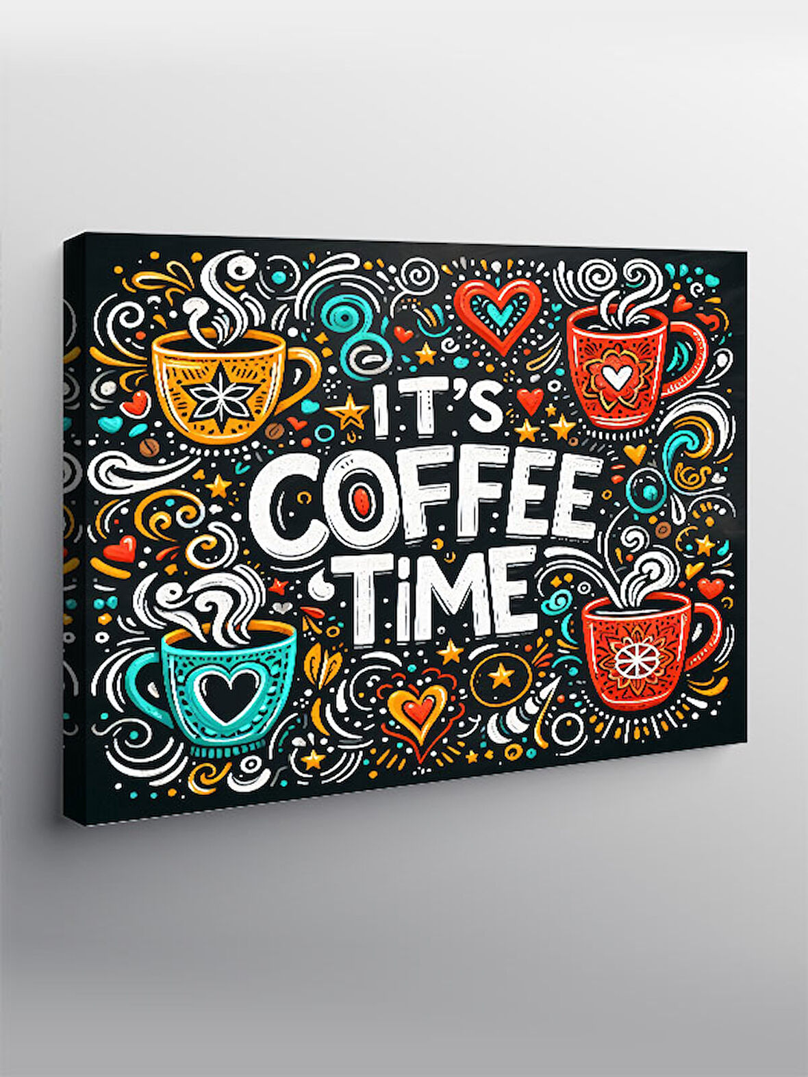 Kanvas Tablo Kahve Zamanı Posteri