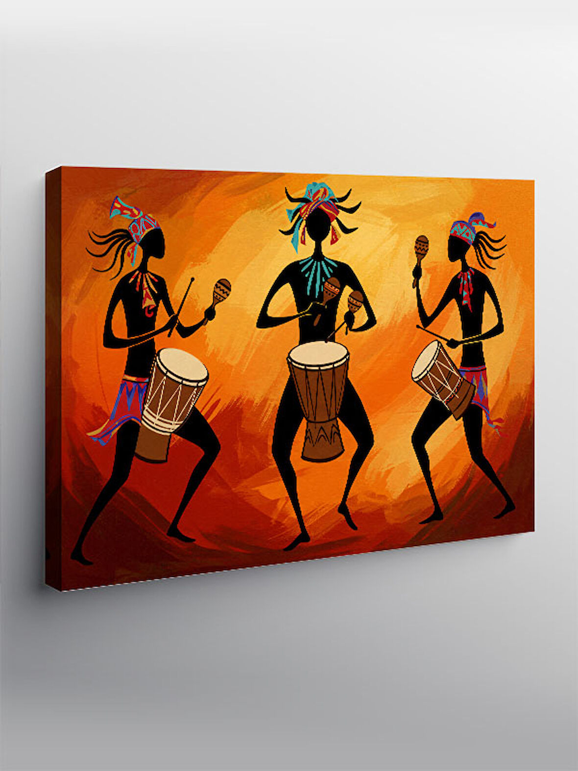 Kanvas Tablo Geleneksel Dansçılar Figürü