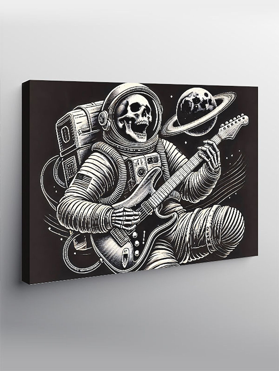 Kanvas Tablo Astronot Rock Yıldızı