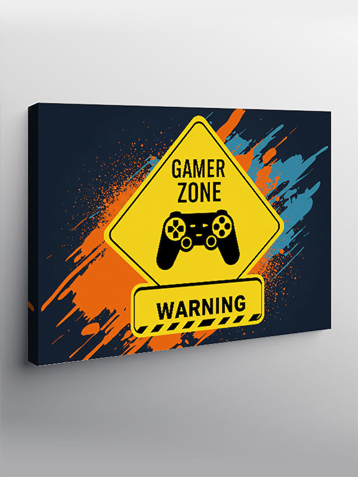 Kanvas Tablo Gamer Zone Uyarısı