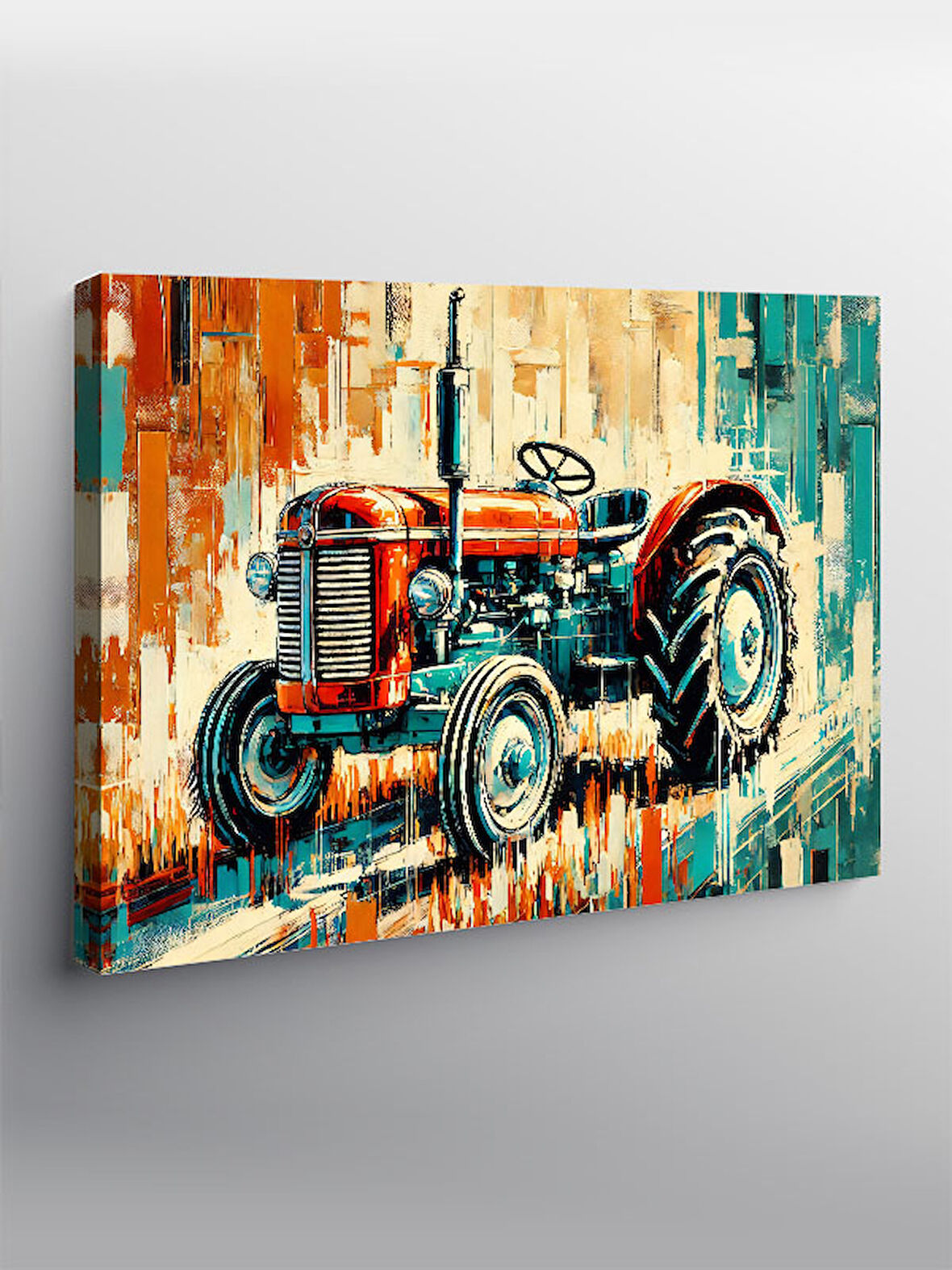 Kanvas Tablo Retro Traktör: Tarımın Ruhu
