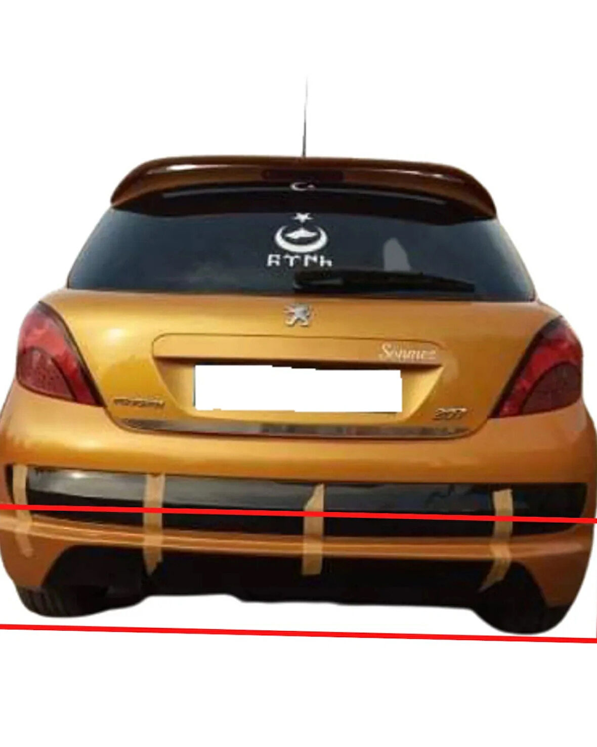  PEUGEOT 207 ARKA TAMPON EKİ (( BOYASIZ ))