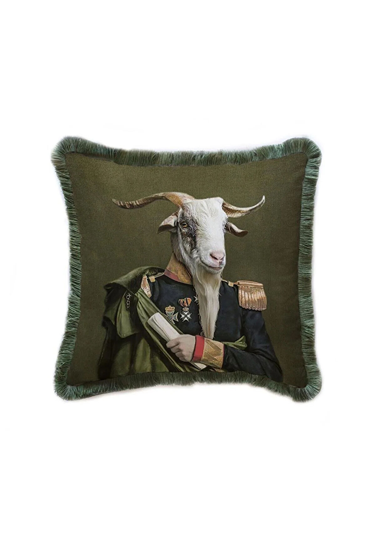 Mr. Goat Yastık/Kırlent (Dolgu Boncuk Elyaf, Ulusl. Yıkama Ve Solmama Sertifikası)