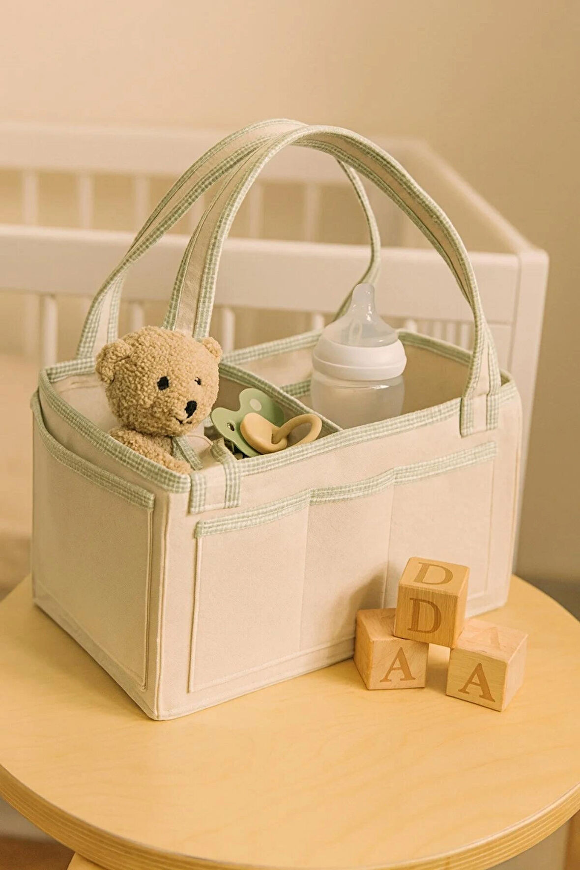 Anne Bebek Keçe Bakım Çantası Yenidoğan İçin Organizer Düzenleyici Çok Amaçlı