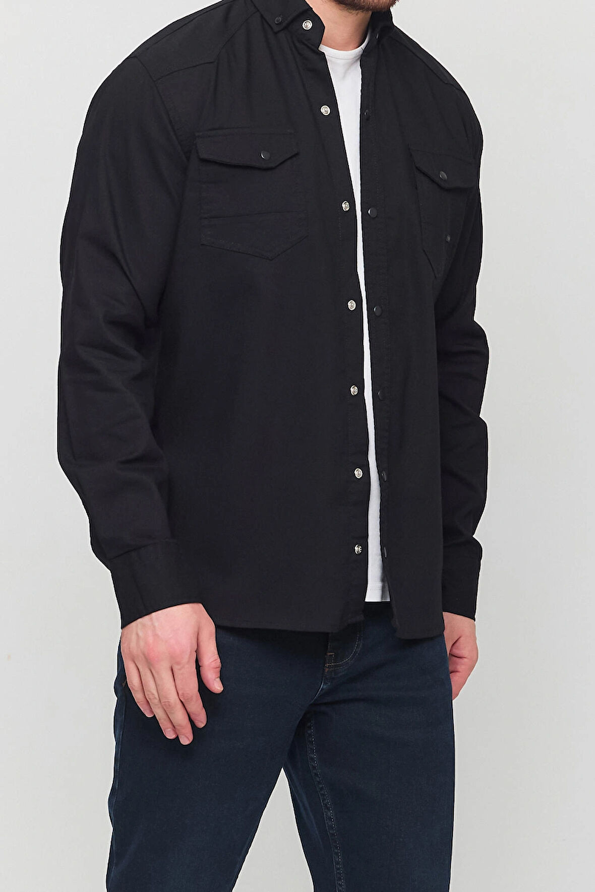 Slim Fit Erkek Kot Gömlek