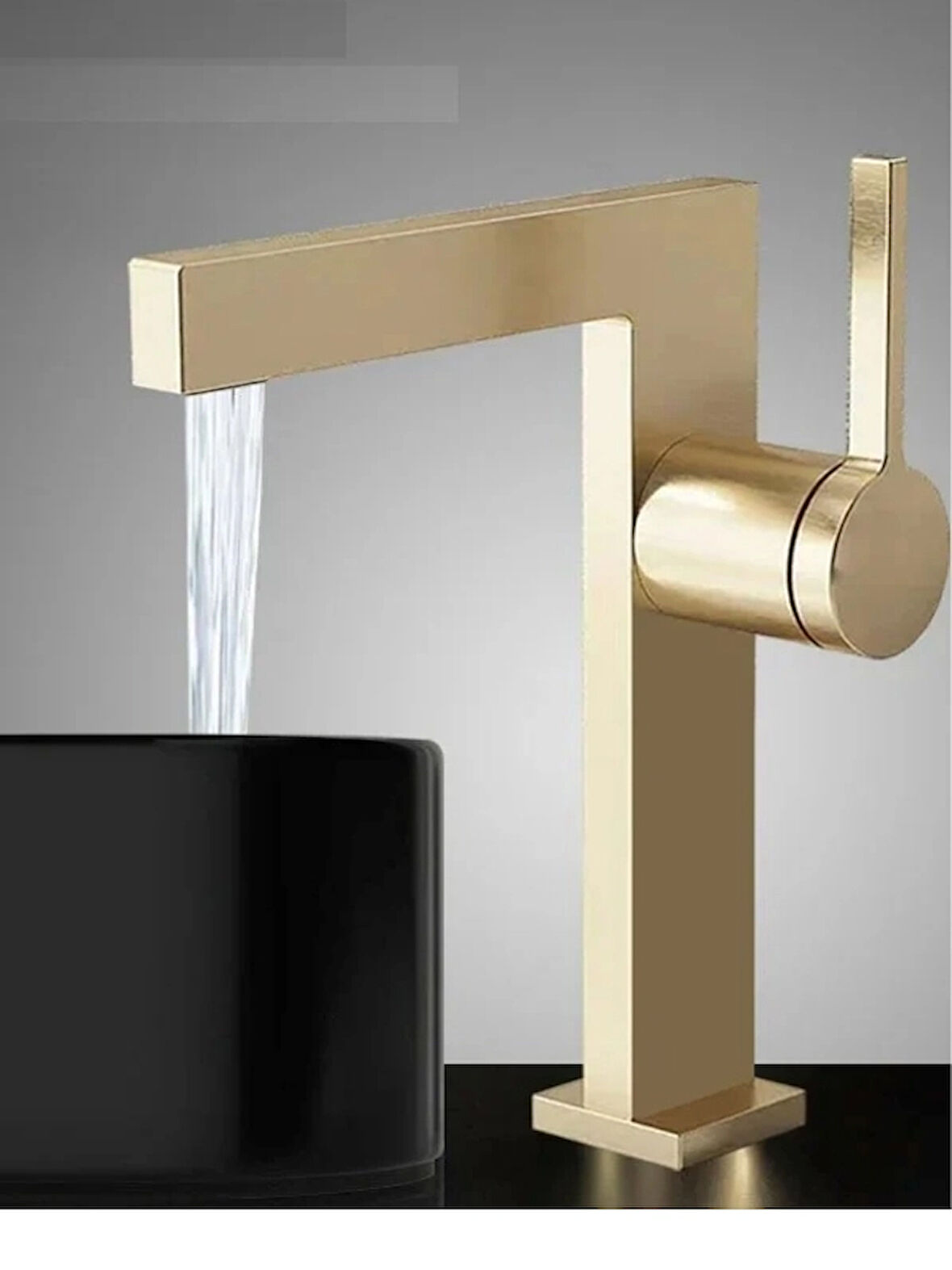 Çanak Lavabo Bataryası Mat Gold