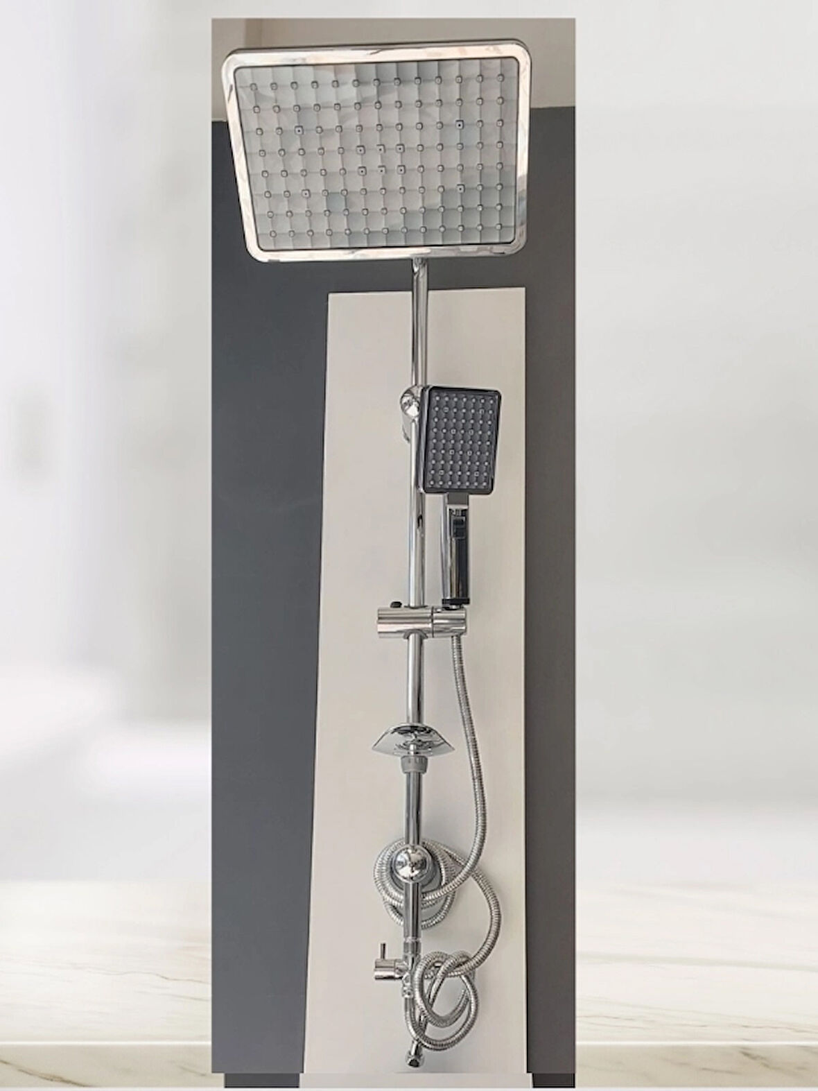 Lux Prime Krom Robot Duş Seti 