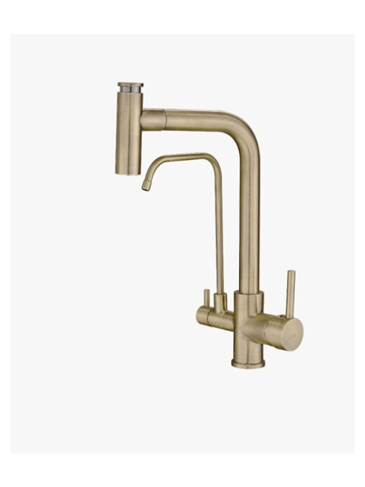 Spiralli Arıtmalı Mutfak Bataryası Antik Gold