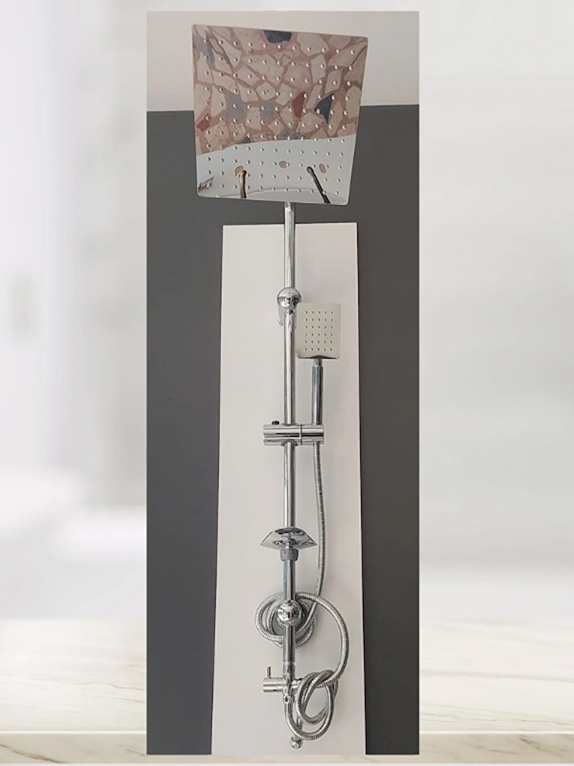 Titan Robot Duş Seti Krom 