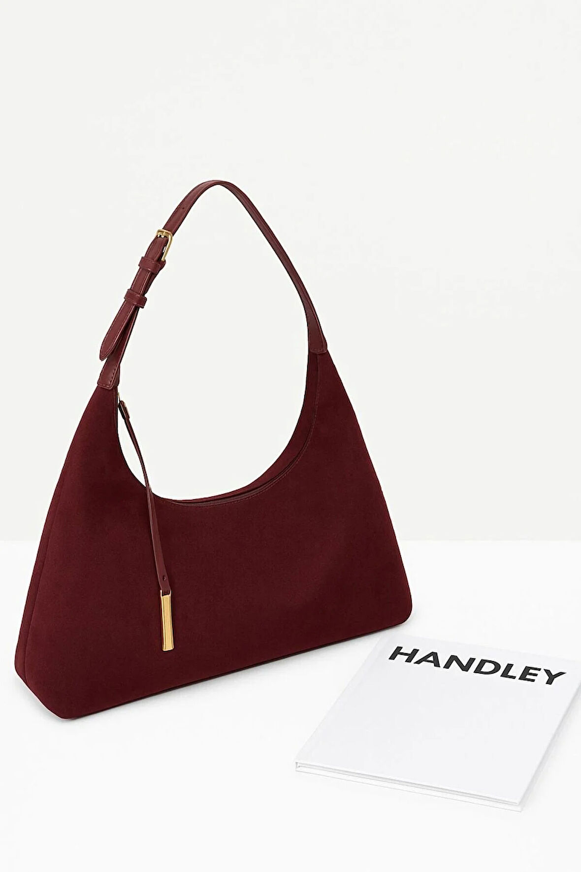 Lüks Süet Tokalı Şık Omuz Çantası