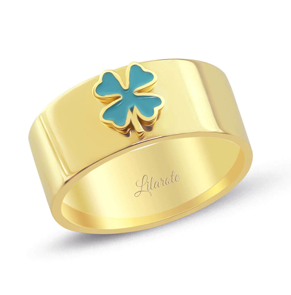 Yonca Mineli Altın Yüzük