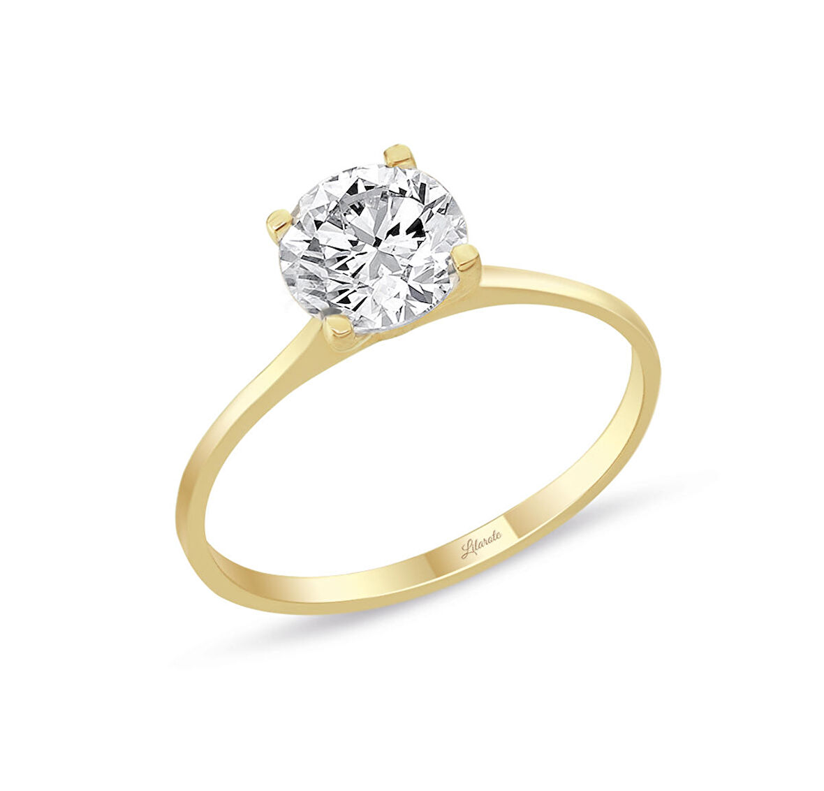 Çıtır Altın Tektaş Yüzük