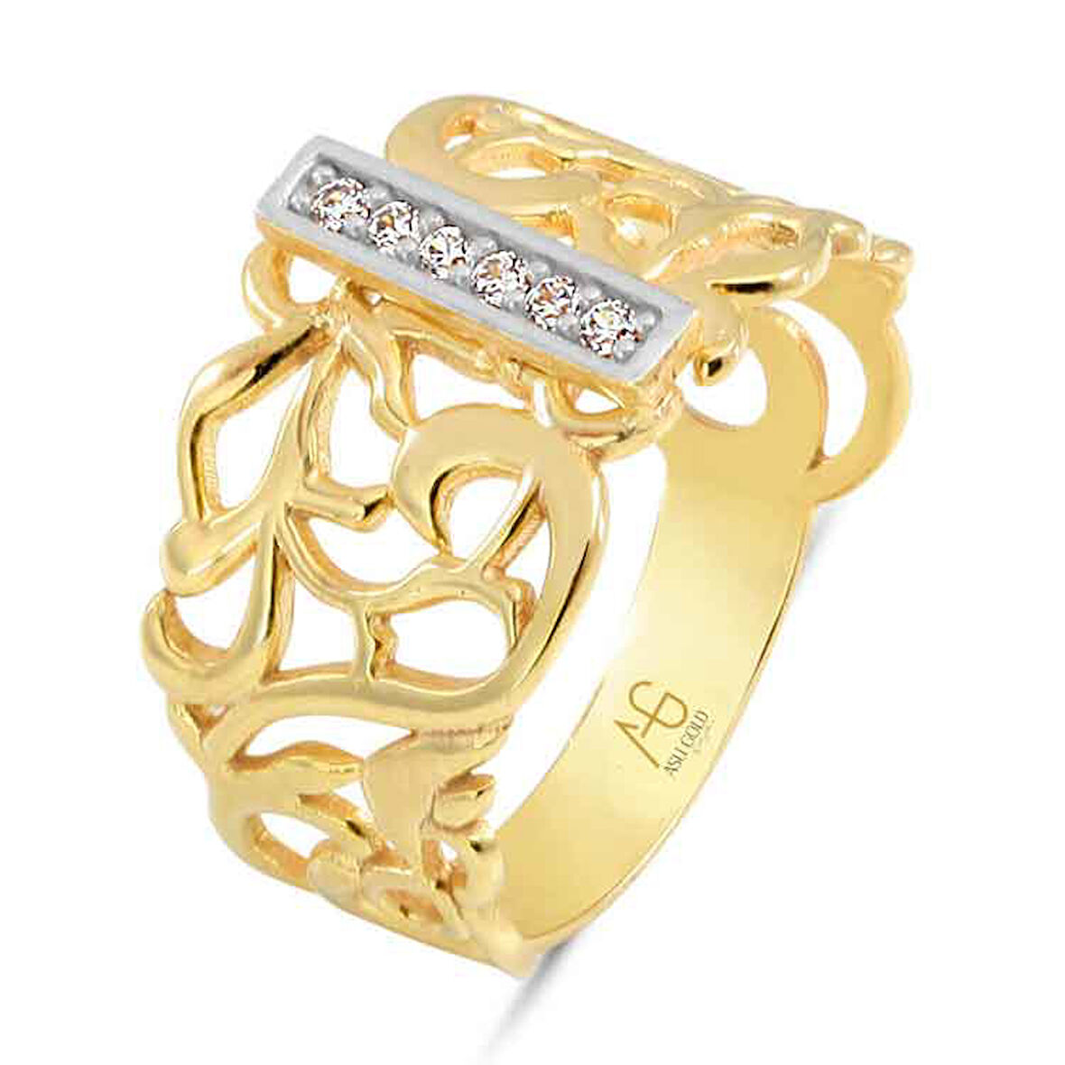 Altın I Harfi Yüzük (YZK0017)