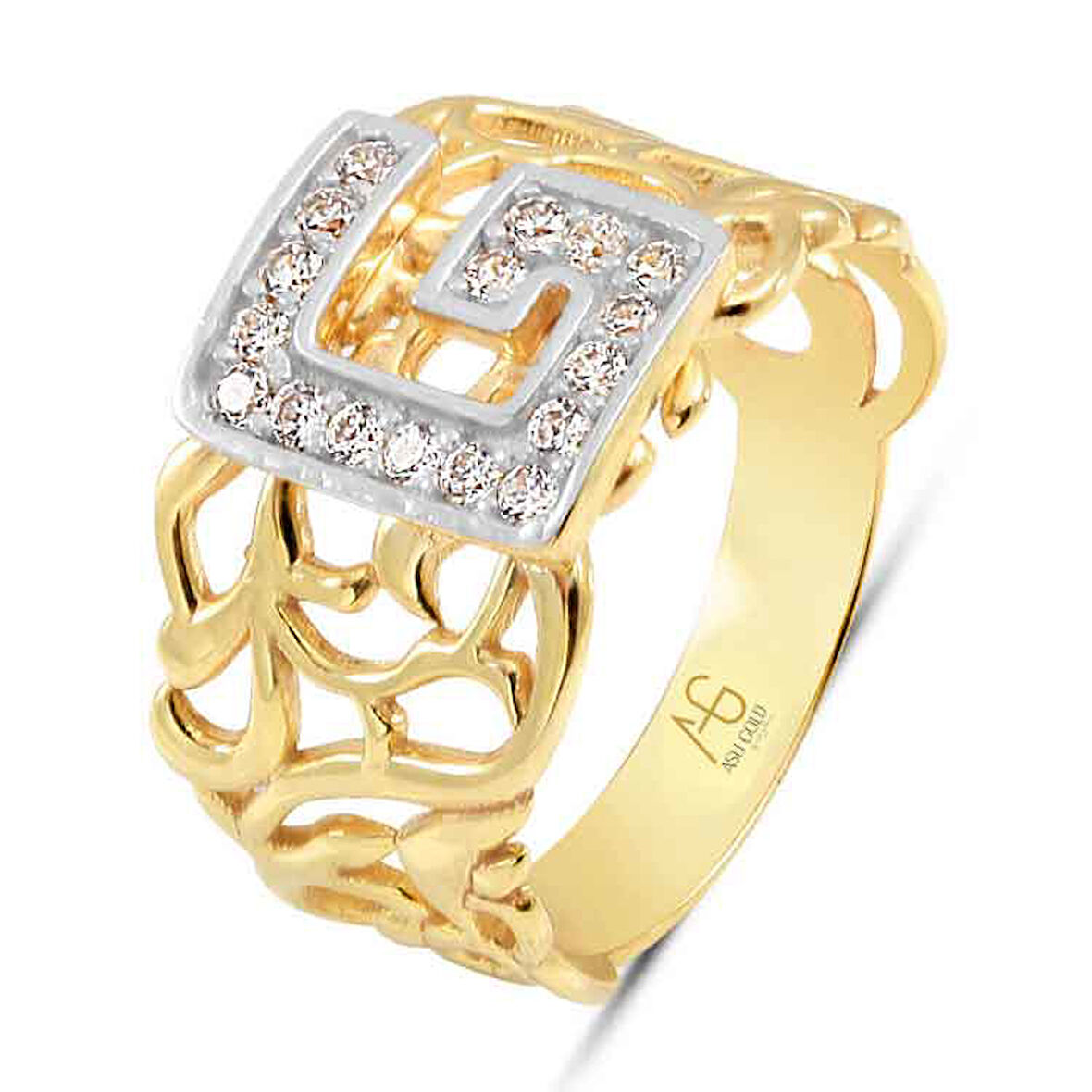 Altın G Harfi Yüzük  (YZK0019)