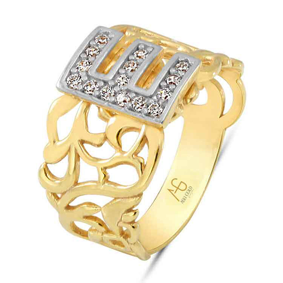 Altın E Harfi Yüzük (YZK0021)